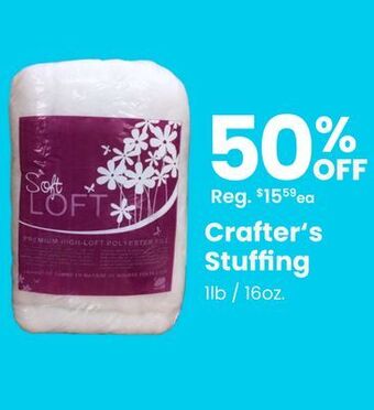 Fabricland Crafter's stuffing offer