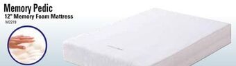 Oxford Mills Memory pedic 12" memory foam mattress offer