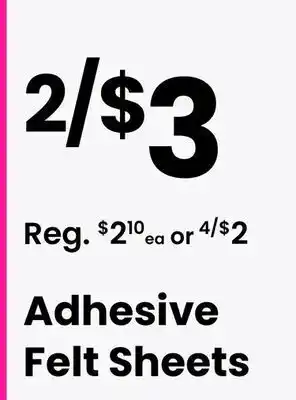 Adhesive felt sheets