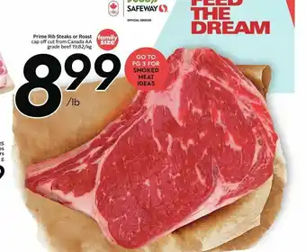 Sobeys Prime Rib Steaks or Roasts offer