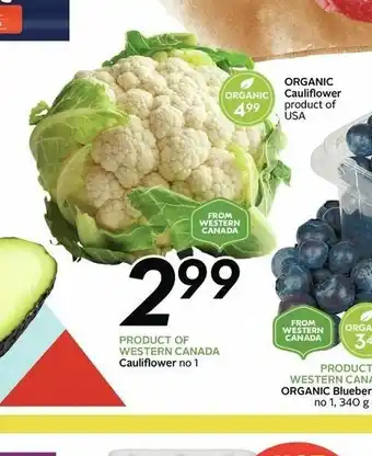 Sobeys Organic Cauliflower offer