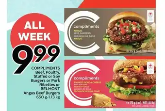 Sobeys Compliments Beef,Poultry, Stuffed offer