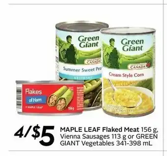 Sobeys Maple Leaf Flaked Meat offer