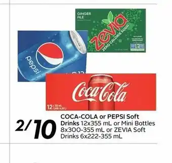 Sobeys Coca-Cola or Pepsi Soft Dricks offer
