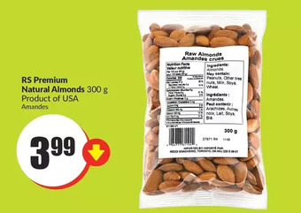 FreshCo Rs premium natural almonds offer