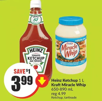 FreshCo Heinz ketchup | kraft miracle whip offer
