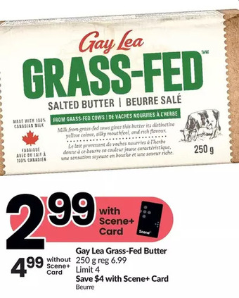 FreshCo Gay lea grass-fed butter offer