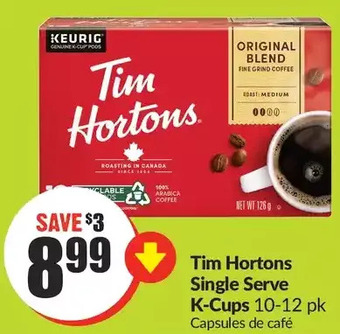 FreshCo Tim hortons single serve k-cups offer