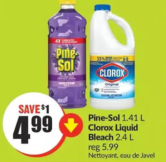 FreshCo Pine-sol | clorox liquid bleach offer