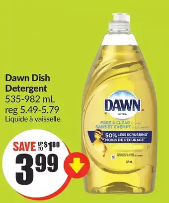 FreshCo Dawn dish detergent offer