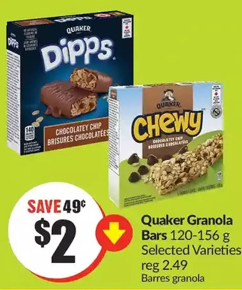 FreshCo Quaker granola bars offer