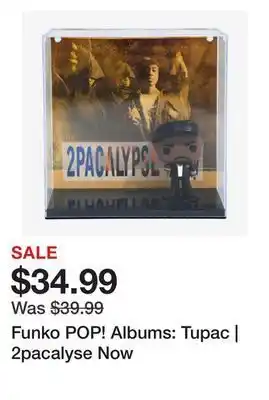 Showcase Funko pop! albums: tupac | 2pacalyse now offer