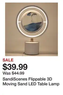 Showcase Sandiscenes flippable 3d moving sand led table lamp offer