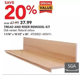 Lowe's Tread and riser remodel kit offer