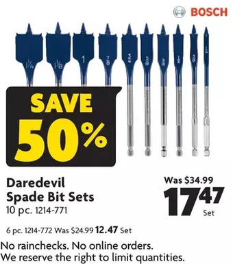 Home Hardware Daredevil spade bit sets: 6 pc. | 10 pc. offer