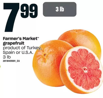 Independent Grocer Farmer's market grapefruit offer