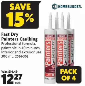 Home Hardware Fast dry painters caulking offer