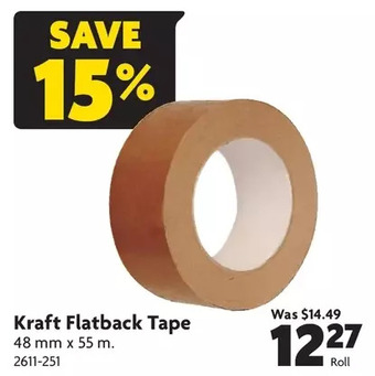 Home Hardware Kraft flatback tape offer