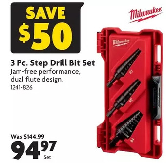 Home Hardware 3 pc. step drill bit set offer