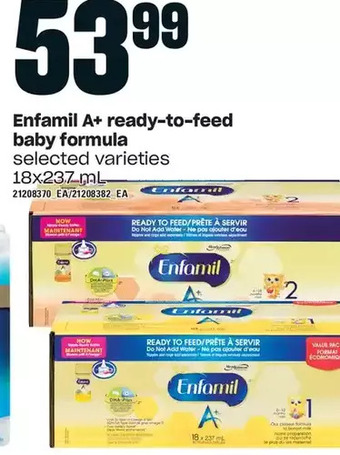 Independent Grocer Enfamil a+ ready-to-feed baby formula offer
