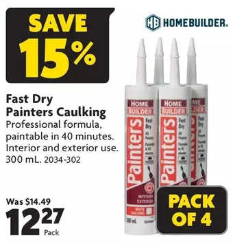 Home Hardware Fast dry painters caulking offer