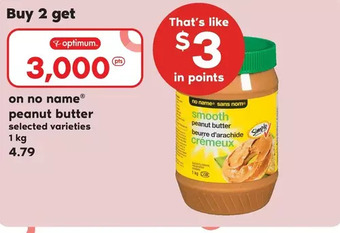 Loblaws No name peanut butter offer
