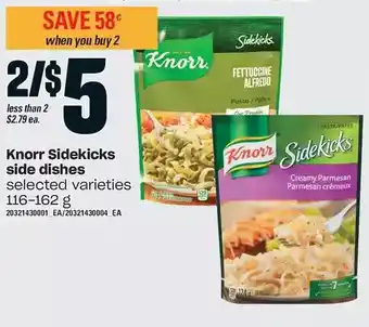 Zehrs Markets Knorr sidekicks side dishes offer