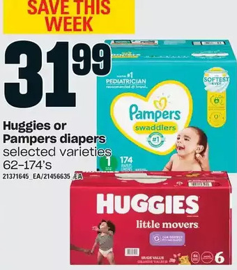 Loblaws Huggies or pampers diapers offer