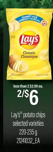 Loblaws Lay's potato chips offer