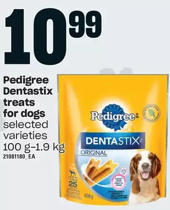 Loblaws Pedigree dentastix treats for dogs offer