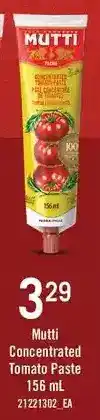 Loblaws Mutti concentrated tomato paste offer