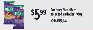 Loblaws Cadbury plant bars offer