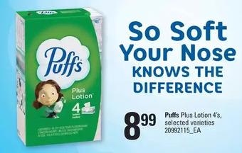 Independent Grocer Puffs plus lotion offer