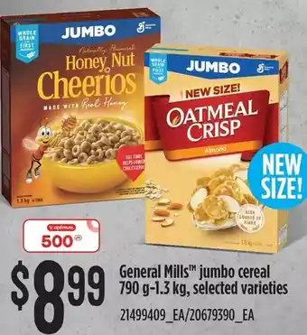 Independent Grocer General mills jumbo cereal offer
