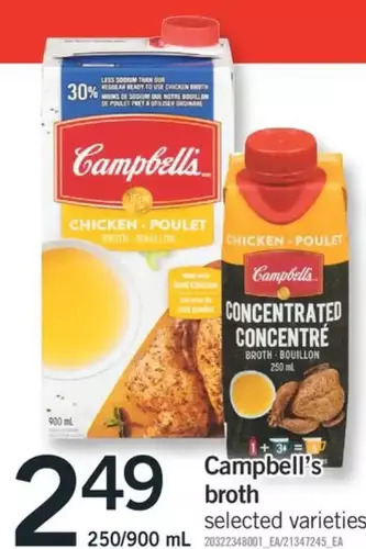 Fortinos Campbell's broth offer
