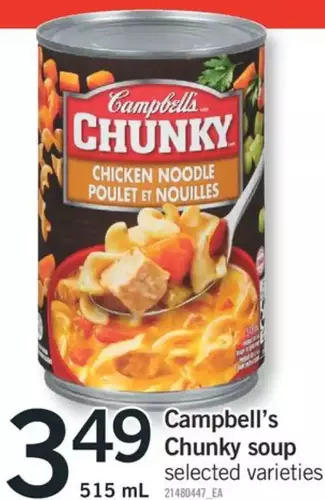 Fortinos Campbell's chunky soup offer