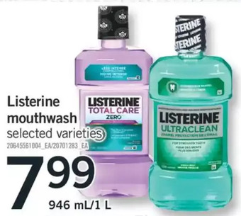 Listerine mouthwash