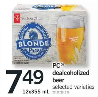 Fortinos Pc dealcoholized beer offer