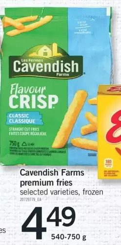 Fortinos Cavendish farms premium fries offer