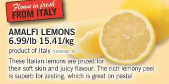 Fortinos Amalfi lemons offer