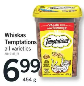 Fortinos Whiskas temptations offer