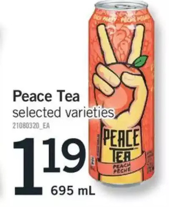 Fortinos Peace tea offer