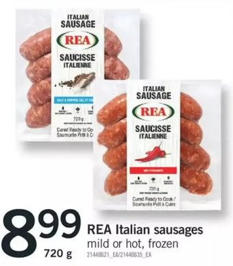 Fortinos Rea italian sausages offer