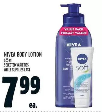 Metro Nivea body lotion offer