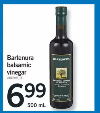 Fortinos Bartenura balsamic vinegar offer
