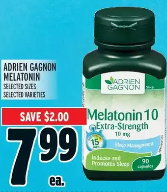 Metro Adrien gagnon melatonin offer