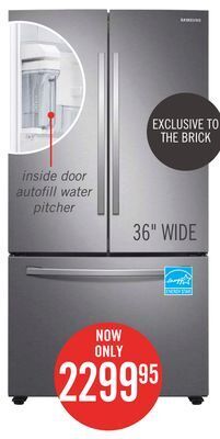 The Brick Samsung 28 cu. ft. french-door refrigerator - rf28t5021sr/aa offer