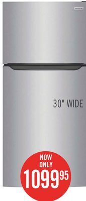 The Brick Frigidaire 20 cu. ft. top-freezer refrigerator - fftr2045vs offer