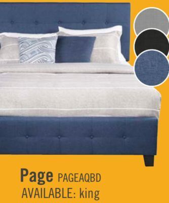 The Brick Page queen bed - blue offer