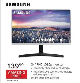 The Source Samsung 24" fhd 1080p monitor offer